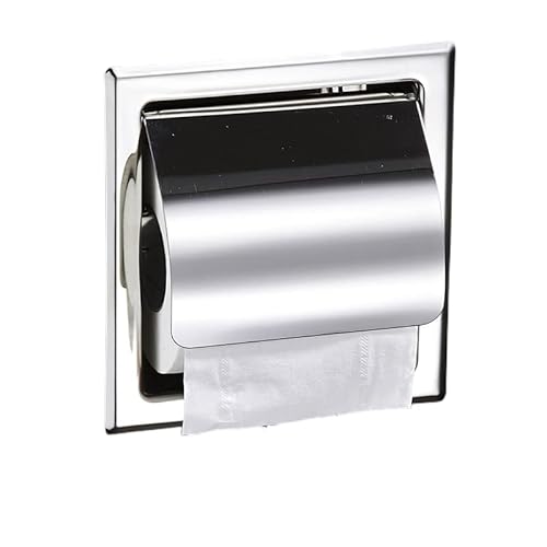 Doppelrolle Vertieft Klopapierhalter Edelstahl 304 Wc Papier Halterung Badezimmer-Wandhalterung Toilettenpapierrollenhalter Inklusive Hinterer Montagehalterung -Silber-Single Doppelrolle Vertieft Klopapierhalter Edelstahl 304 Wc Papier Halterung Badezimmer-Wandhalterung Toilettenpapierrollenhalter Inklusive Hinterer Montagehalterung -Silber-Single von YOPOIY