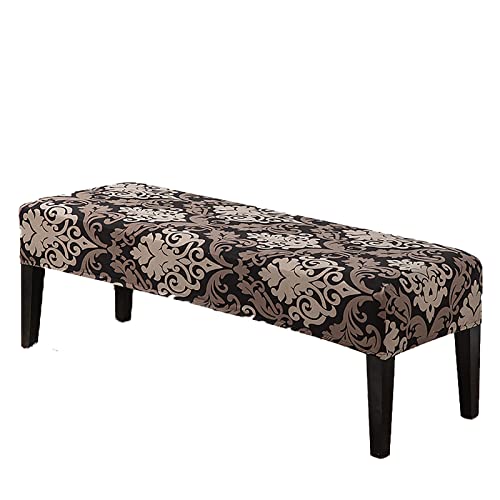 YOPOIY Gedruckt Stuhlhussen rutschfest Universal Bezug für Esszimmer Bank Waschbar Dining Bench Cover für Esszimmer Anti-Staub-Schonbezug für Esszimmer für Küche und Schlafzimmer -1 von YOPOIY