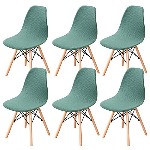 YOPOIY Schalenstuhl Stuhlhussen Stretch-Set bestehend aus 2 4 6 Küchenstühle Husse Spandex-Jacquard Stuhlhussen Abnehmbarer armloser Stuhlschutz -Grün-6 PCS YOPOIY Schalenstuhl Stuhlhussen Stretch-Set bestehend aus 2 4 6 Küchenstühle Husse Spandex-Jacquard Stuhlhussen Abnehmbarer armloser Stuhlschutz -Grün-6 PCS von YOPOIY