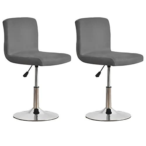 YOPOIY Schonbezüge 2er-Set 4 6 Stretch Stuhl Schonbezug mit Rücken abnehmbar Stuhlbezug Elastischer Boden für Wohnzimmer -dunkelgrau-2er-Set YOPOIY Schonbezüge 2er-Set 4 6 Stretch Stuhl Schonbezug mit Rücken abnehmbar Stuhlbezug Elastischer Boden für Wohnzimmer -dunkelgrau-2er-Set von YOPOIY
