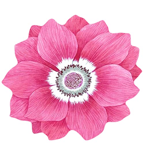 YOPOIY Weich Teppich Form der Blume Runde rutschfest Moderner Teppiche Schlafzimmer Area Carpet Pflegeleicht Wohnzimmerteppich-Pulver-1-200cm YOPOIY Weich Teppich Form der Blume Runde rutschfest Moderner Teppiche Schlafzimmer Area Carpet Pflegeleicht Wohnzimmerteppich-Pulver-1-200cm von YOPOIY