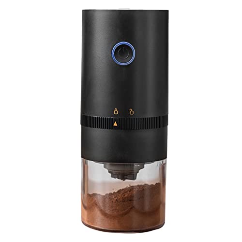 Portable Electric Burr Coffee Grinder,Kaffeemühle,Gewürzmühle elektrisch,USB Wiederaufladbare Kaffeemühle Einstellbarer Grobheit,Tragbare elektrische Kaffeemühle für Zuhause Büro von YOPOTIKA