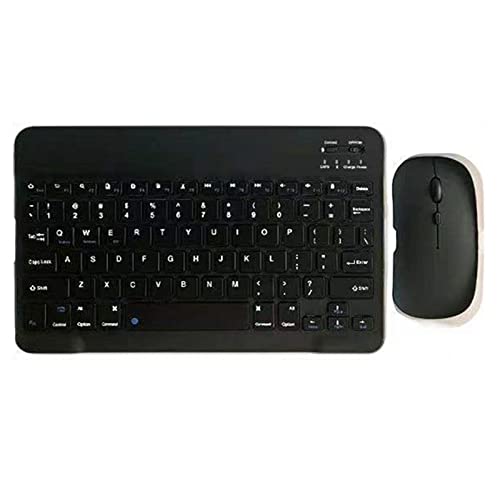 Tastatur Maus Set Kabellos, Bluetooth Maus und Tastatur, Multi- Device Funktastatur mit Maus, Wireless Keyboard& Mouse für Mac/PC/Tablet/iPad/Laptop von YOPOTIKA