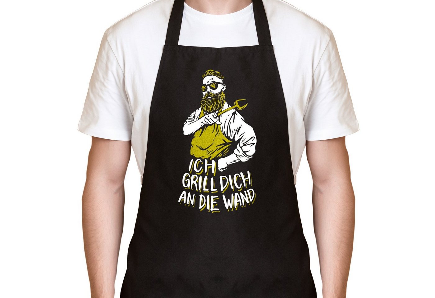 YORA Grillschürze für Männer lustig, (Set, 2-tlg., Grillschürze + personalisierbarer Urkunde), das perfekte Geschenk für alle Männer, die Grillen lieben von YORA