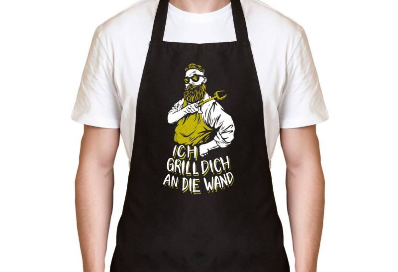 YORA Grillschürze für Männer lustig, (Set, 2-tlg., Grillschürze + personalisierbarer Urkunde), das perfekte Geschenk für alle Männer, die Grillen lieben von YORA