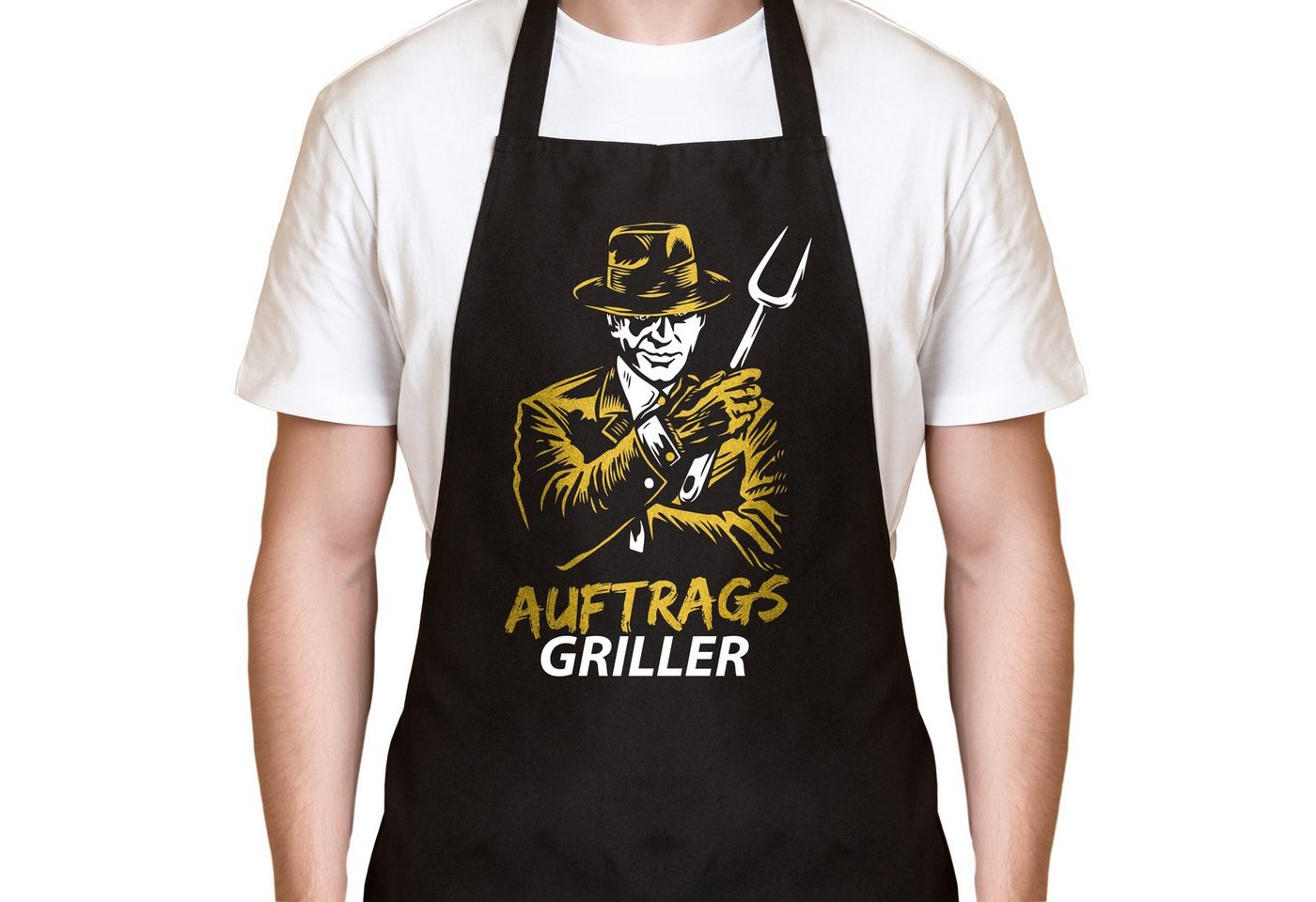 YORA Grillschürze für Männer lustig, (Set, 2-tlg., Grillschürze + personalisierbarer Urkunde), das perfekte Geschenk für alle Männer, die Grillen lieben von YORA