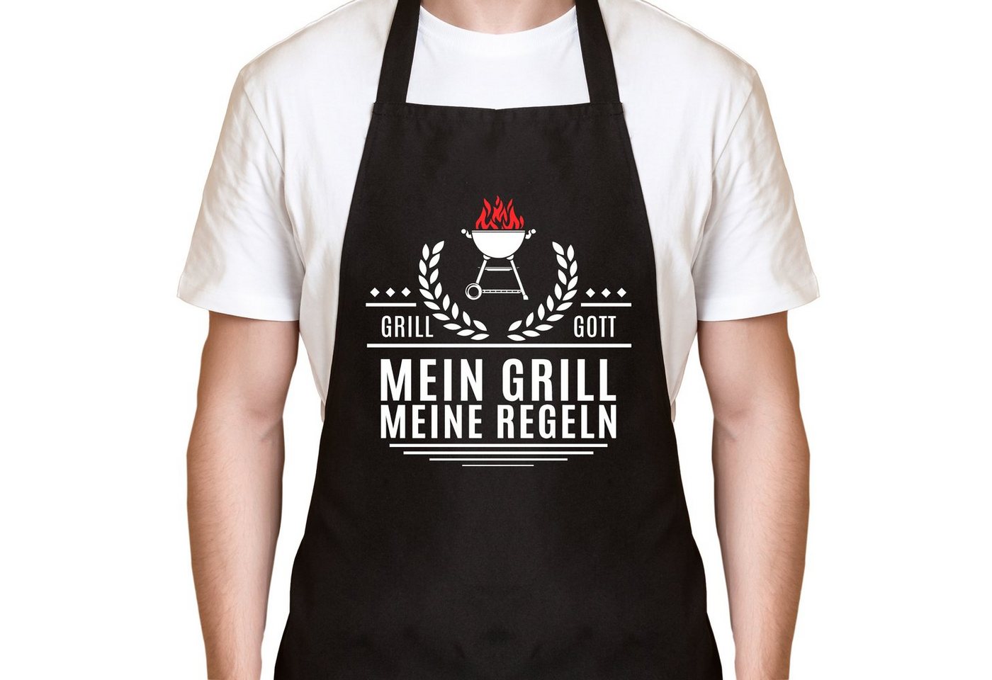 YORA Grillschürze für Männer lustig - Mein Grill, (Set, 2-tlg., Grillschürze + personalisierbarer Urkunde), das perfekte Geschenk für alle Männer, die Grillen lieben von YORA