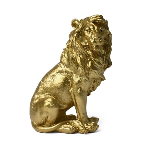 Goldener sitzender Löwe Dekoration, Büro Eingang Wohnzimmer Haus Schreibtisch Dekoration, Tier Harz Handwerk Löwe Statue, Männer Harz Skulptur, Goldener sitzender Löwe Statue, Abstrakte Kunst Statue Goldener sitzender Löwe Dekoration, Büro Eingang Wohnzimmer Haus Schreibtisch Dekoration, Tier Harz Handwerk Löwe Statue, Männer Harz Skulptur, Goldener sitzender Löwe Statue, Abstrakte Kunst Statue von YORISMAL