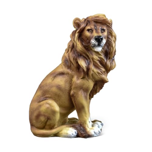 YORISMAL Brauner sitzender Löwe Ornament, Büro Eingang Wohnzimmer nach Hause Schreibtisch Dekoration, Tier Harz Handwerk Löwenstatue, Männer Harz Skulptur, brauner Löwe Statue, abstrakte Kunst Statue YORISMAL Brauner sitzender Löwe Ornament, Büro Eingang Wohnzimmer nach Hause Schreibtisch Dekoration, Tier Harz Handwerk Löwenstatue, Männer Harz Skulptur, brauner Löwe Statue, abstrakte Kunst Statue von YORISMAL