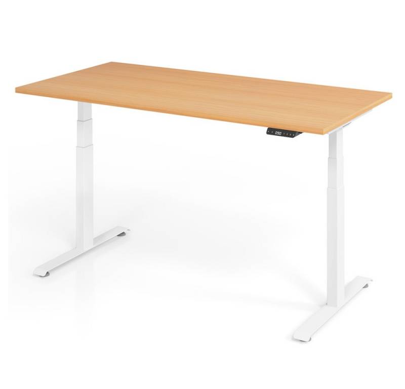 Schreibtisch YOS T5 "SOFORT" höhenverstellbar, 64,5 bis 129,5 cm Arbeitshöhe, elektrisch höhenverstellbar von YOS
