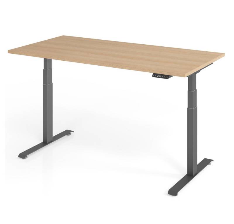 Schreibtisch YOS T5 "SOFORT" höhenverstellbar, 64,5 bis 129,5 cm Arbeitshöhe, elektrisch höhenverstellbar von YOS
