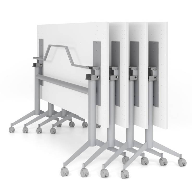 YOS Schreibtisch klappbar - Klapptisch auf Rollen - Serie Plus 180 x 80 cm - auf Rechnung bestellen von YOS