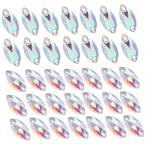 48 Stück Strass Glitzersteine für Diy Handwerksprojekte für Bekleidungsdekoration Ab Farbe von YOSADIER