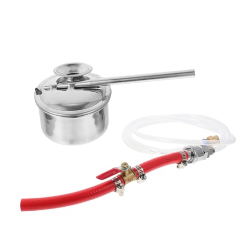 YOSADIER 1 Satz Glasurtopf Blasen Sprühgerät Sprüher Glasuren sprühen malen Keramik Malwerkzeug Keramik Zubehör Keramikzerstäuber Glasurtopf Metall DIY malerei ton liefert Gummi Silver von YOSADIER