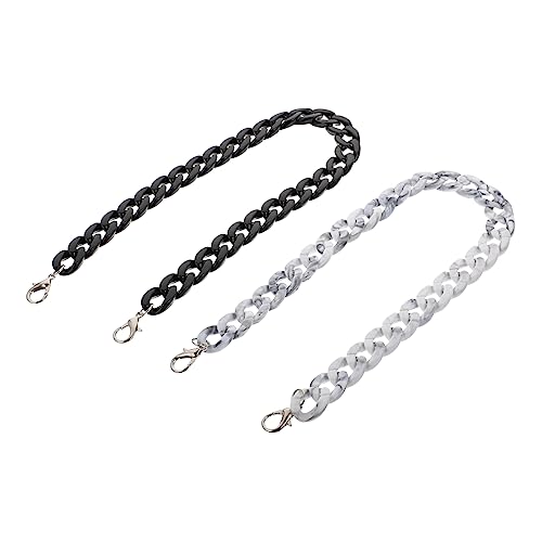 YOSADIER Acryl Kettenriemen 2 Stück für Handtaschen Abnehmbare Ersatzkette Langlebigem Material für Umhängetaschen und Geldbörsen Vielseitiges Zubehör für Damen YOSADIER Acryl Kettenriemen 2 Stück für Handtaschen Abnehmbare Ersatzkette Langlebigem Material für Umhängetaschen und Geldbörsen Vielseitiges Zubehör für Damen von YOSADIER