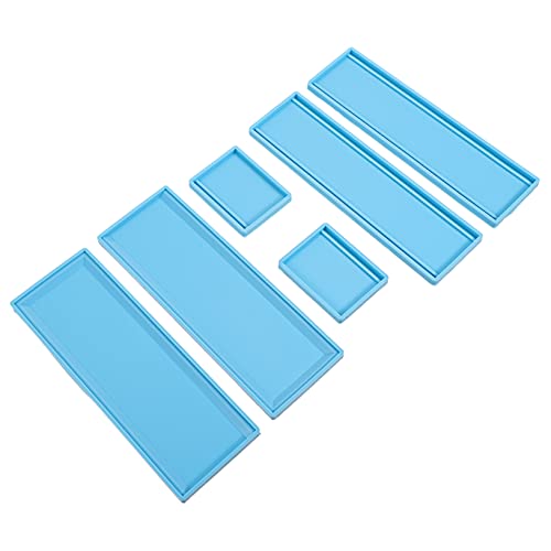 YOSADIER 1 Set-Box Domino-Box-Form Werkzeug zum Selbermachen Domino-Organizer-Form silikonform selber machen Dominohalterform Harzform für Dominosteine Kieselgel Blue von YOSADIER