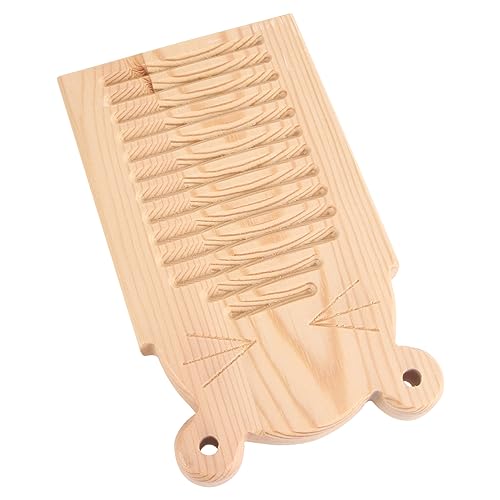 YOSADIER 1 Stück Kleines Rutschfestes Waschbrett aus Holz Mini Wäschebrett für Handwäsche für Haushalt Badezimmer und Waschküche Langlebig Geruchlos mit Welliger Reibungsoberfläche zur von YOSADIER