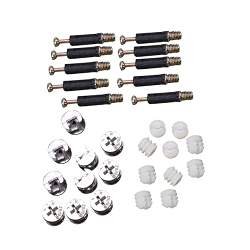 YOSADIER 10 Sätze Möbelverbinder Cam Fittings mit Vormontierten Muttern und Kunststoffdübeln Selbstschneidend Rostfrei für Schränke und Holzmoebel Stabile Befestigung YOSADIER 10 Sätze Möbelverbinder Cam Fittings mit Vormontierten Muttern und Kunststoffdübeln Selbstschneidend Rostfrei für Schränke und Holzmoebel Stabile Befestigung von YOSADIER