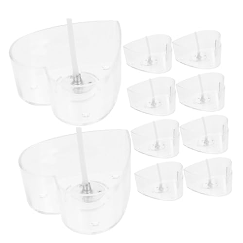 YOSADIER 10 Satz Teiliges Herzförmiges Teelicht Kerzenglas Transparent Plastik Teelichtbehälter Mit Docht Für DIY Kerzenherstellung Hochzeit Jubiläumsdekoration von YOSADIER