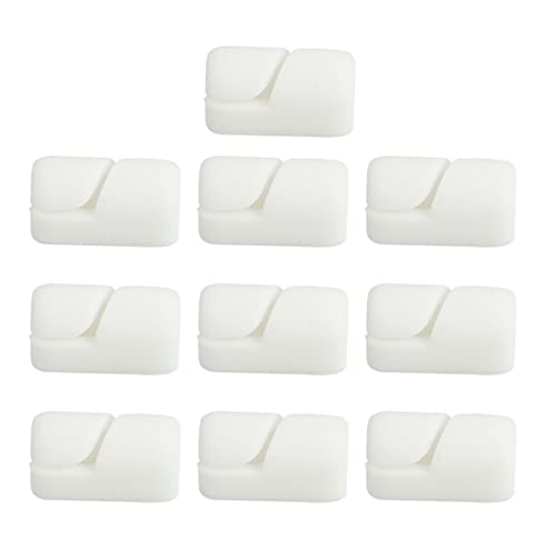 YOSADIER 10 Stück Kabelclips Selbstklebende Kabel Organizer für Schreibtisch und Nachttisch zur Aufbewahrung und Datenkabeln Weiß YOSADIER 10 Stück Kabelclips Selbstklebende Kabel Organizer für Schreibtisch und Nachttisch zur Aufbewahrung und Datenkabeln Weiß von YOSADIER