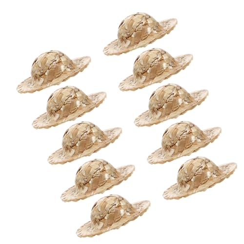 YOSADIER 10 Stück Mini Woven Dolls Hats Handgefertigte Miniaturhüte für Puppen Vielseitige Bastel und Fotorequisiten mit Niedlichem Design und Hochwertiger Verarbeitung YOSADIER 10 Stück Mini Woven Dolls Hats Handgefertigte Miniaturhüte für Puppen Vielseitige Bastel und Fotorequisiten mit Niedlichem Design und Hochwertiger Verarbeitung von YOSADIER