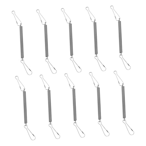 YOSADIER 10 Stück Teiliges Federspanner Befestigungshaken für Kleintierkäfige Sicherer Halt für Trinkflaschen Vielseitig Einsetzbar für Kaninchen Hamster Meerschweinchen Gehege von YOSADIER
