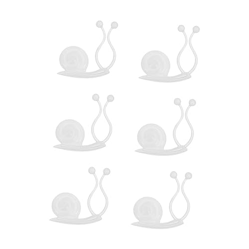 YOSADIER 10 Stück Teiliges Pflanzenhalter aus Strapazierfähigem Kunststoff Schneckenförmige Wandclips zur Platzsparenden Befestigung von Kletterpflanzen und Ranken Wand Weiß für Innenräume YOSADIER 10 Stück Teiliges Pflanzenhalter aus Strapazierfähigem Kunststoff Schneckenförmige Wandclips zur Platzsparenden Befestigung von Kletterpflanzen und Ranken Wand Weiß für Innenräume von YOSADIER