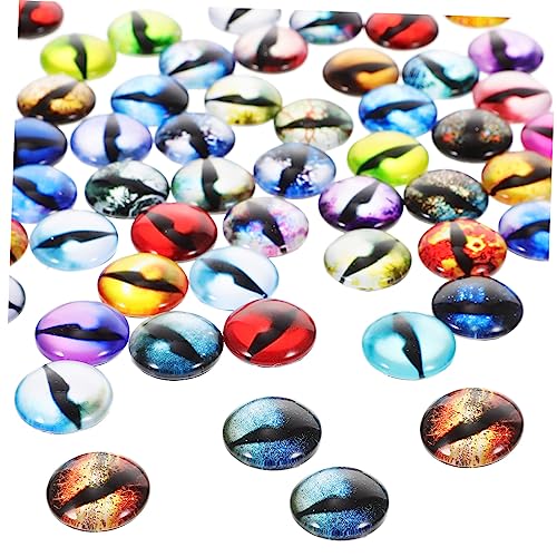 YOSADIER 100 Stück Augenzubehör Messbecher Spielzeugaugen Augapfel Fidget Spinner Grober Glitzer Zum Basteln Brille Googeln Leuchtstäbe Aus Schaumstoff Funkeln Augäpfel Blase Glas von YOSADIER
