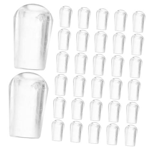 YOSADIER 100 Stück PVC Endkappen für Haken Schutzkappen für Draht und Kabel zur Vermeidung von Kratzern und Beschädigungen Transparent für und Außeneinsatz YOSADIER 100 Stück PVC Endkappen für Haken Schutzkappen für Draht und Kabel zur Vermeidung von Kratzern und Beschädigungen Transparent für und Außeneinsatz von YOSADIER