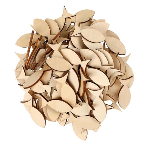 YOSADIER 100 Stück Teiliges Holzfische Deko zum Bemalen Naturbelassene Glatte Holzscheiben für DIY Bastelprojekte Kreative Fischformen für Handwerk für Kommunion Taufe und YOSADIER 100 Stück Teiliges Holzfische Deko zum Bemalen Naturbelassene Glatte Holzscheiben für DIY Bastelprojekte Kreative Fischformen für Handwerk für Kommunion Taufe und von YOSADIER