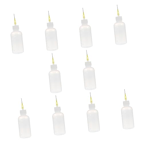 YOSADIER 10stücke Nadelspitze Applikatorflaschen Plastik Tropfflaschen Für Kleber Flaschen DIY Bastelprojekte Mit Kontrollierter Tropfgeschwindigkeit Für Klebstoffe Farben Und Glitzer von YOSADIER