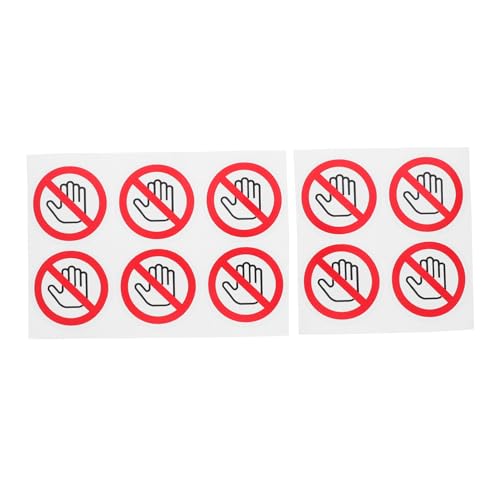 YOSADIER 10stücke Selbstklebende Warnlabel Aufkleber Nicht Berühren Für Sicherheitsmaßnahmen Am Arbeitsplatz Mechanische Verletzungen Vermeiden Einfach Anzubringen Und Langlebig von YOSADIER