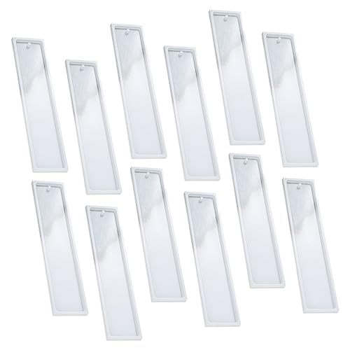 YOSADIER 12 Stück Lesezeichen Silikonformen Flexible Gießform für Dekoration Wiederverwendbare Selbstgemacht Form für Schmuck und Ornamente für Jugendliche und Bastler von YOSADIER