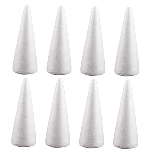 YOSADIER 12stücke Schaumkegel DIY Weihnachtsbaum Dekoration Bastelmaterial Für Junge Mädchen Und Erwachsene Für Kreative Bastelprojekte Und Festliche Arrangements von YOSADIER
