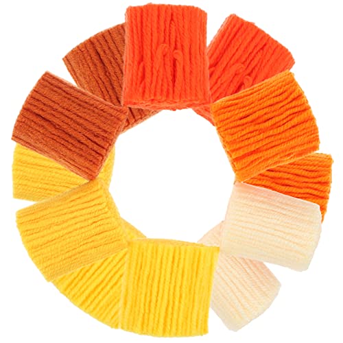 YOSADIER 12stücke Garn Zum Häkeln Und Knüpfen Für Teppiche DIY-teppichgarn Aus Acrylfasermaterial Mit Latch Hook Für Heimwerkerarbeiten Und Heimtextilien Zum Basteln Eigener Teppiche von YOSADIER