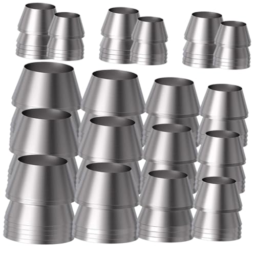 YOSADIER 18 Stück Teiliges Keilset aus Robustem Eisen Verstärkt Hammer Axtstiele Verschiedene Poliert Rostfrei Langlebig Installieren Geeignet für Holzarbeiten und Bauarbeiten von YOSADIER