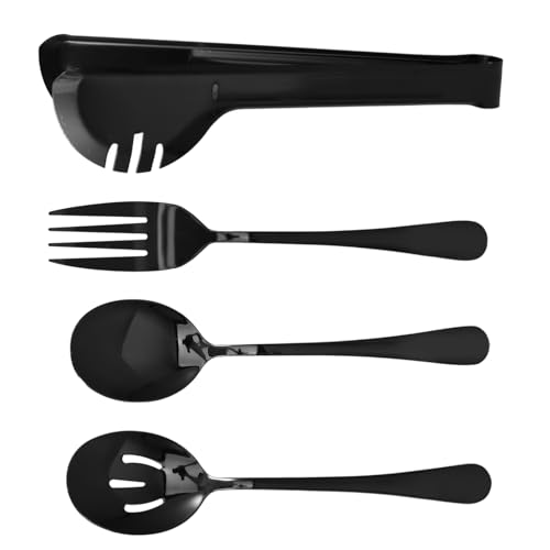 YOSADIER 1Satz Utensilien Set für Buffet und Restaurant Spülmaschinenfest Leicht und Tragbar mit Serviergabel und Löffel Ergonomischer Griff für Bequemes Kochen und Bewirten von YOSADIER