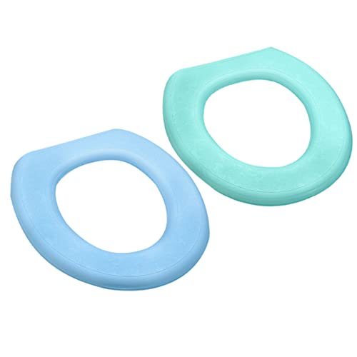 YOSADIER 2 Stück Bunte toilettensitzabdeckung Toilettensitzbezüge koltuk örtüleri sitzbankbezug Toilet mat Badezimmer Armatur badmatte bathmat O-förmiger Toilettensitz Toilettensitzpolster von YOSADIER