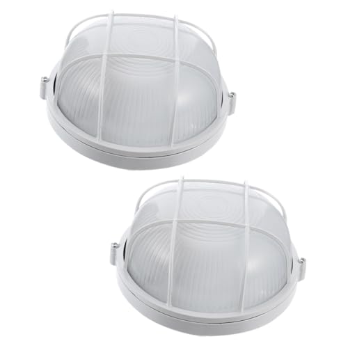 YOSADIER 2 Stück Explosionsgeschützte Sauna leuchte aus Glas und Druckguss Aluminium Temperaturbeständig Vielseitig Einsetzbar für Sauna Dampfbad Korridorbeleuchtung Professionelle Kleine von YOSADIER