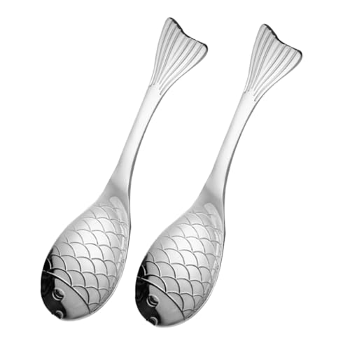 YOSADIER 2 Stück Fischlöffel aus Servierlöffel für Suppen Porridge Desserts und und Funktional für Jede Mahlzeit YOSADIER 2 Stück Fischlöffel aus Servierlöffel für Suppen Porridge Desserts und und Funktional für Jede Mahlzeit von YOSADIER