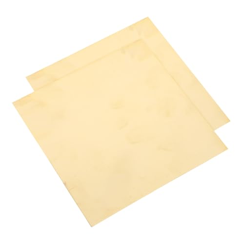 YOSADIER 2 Stück Messingplatten für DIY Projekte Modellbau und Reparaturen Korrosionsbeständige Leicht zu Bearbeitende Messingbleche mit Eleganter Oberfläche YOSADIER 2 Stück Messingplatten für DIY Projekte Modellbau und Reparaturen Korrosionsbeständige Leicht zu Bearbeitende Messingbleche mit Eleganter Oberfläche von YOSADIER