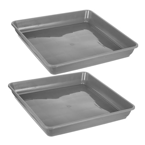 YOSADIER 2 Stück Quadratische Pflanzschalen aus Robustem Kunststoff mit Wasserauffangfunktion Verstärktem Boden und Großem Design für Bonsai und Blumentöpfe Wetterfest für Innen YOSADIER 2 Stück Quadratische Pflanzschalen aus Robustem Kunststoff mit Wasserauffangfunktion Verstärktem Boden und Großem Design für Bonsai und Blumentöpfe Wetterfest für Innen von YOSADIER