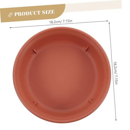 YOSADIER 2 Stück Runde Pflanzschalen aus Dickem Resin Tiefe Untersetzer für Blumentöpfe Robust Passend für Töpfe für Indoor und Outdoor Pflanzen von YOSADIER