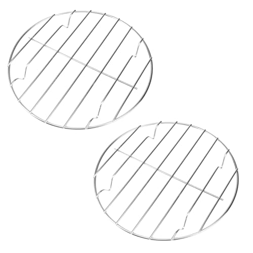 YOSADIER 2 Stück Runder BBQ Grillrost Teiliges Silber für Grillzubehör für Ausflüge und Alltägliches Grillen Leicht und Praktisch YOSADIER 2 Stück Runder BBQ Grillrost Teiliges Silber für Grillzubehör für Ausflüge und Alltägliches Grillen Leicht und Praktisch von YOSADIER