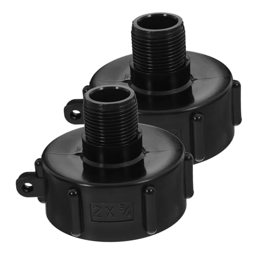 YOSADIER 2 Stück Teiliges Ibc Tonnen Adapter Gewinde Auslaufsicherer Wasserbehälter Ventilanschluss für Gartenschlauch Kompatibel mit Ibc Wassertanks Einfache Installation Langlebiger von YOSADIER