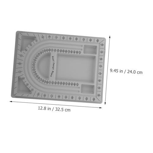 YOSADIER 2 Stück Teiliges Perlen Design Board aus Robustem mit Maßskala Praktisches DIY Bead Measuring Tool für Schmuckherstellung Geeignet zum Vorlegen und Aufbewahren von Halsketten und von YOSADIER
