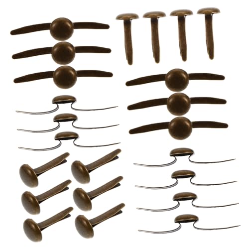 YOSADIER 200 Stück Kleiner Brads Für Bastelprojekte Zwei Bein Nägel Metall 8x15mm Für Scrapbooking Selbstgemacht Kinderhandwerk in Antikbronze von YOSADIER