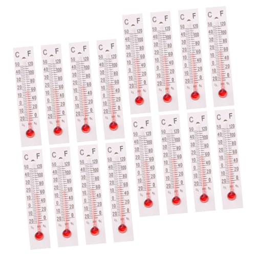YOSADIER 25 Stück Teiliges Miniatur Thermometer Kleine Temperaturanzeigen Detailreiche Miniaturmodelle für Bastelarbeiten Puppenhaus Dekoration Handliche Miniatur Messgeräte für Kreative von YOSADIER