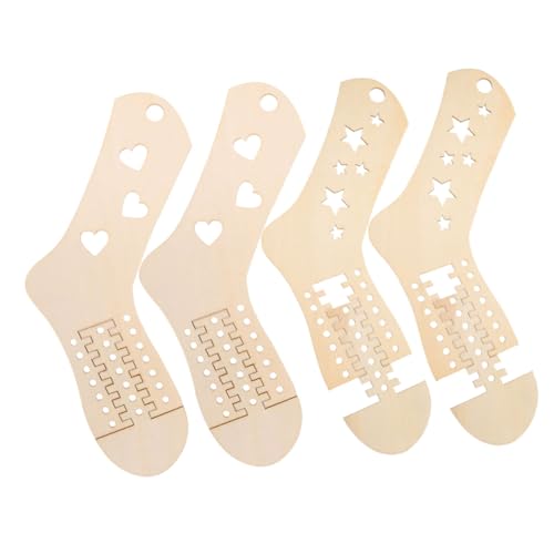 YOSADIER 2paare Sockenspanner Aus Holz Zum Stricken Strumpfstrickformen DIY-Modelle Holzsockenmodelle Für Handstricken Sockenformen Zum Ausstellen Sockenspanner Zum Stricken Von Socken von YOSADIER