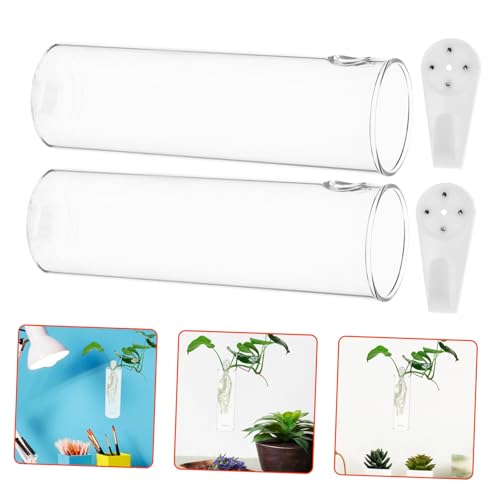 YOSADIER 2Stücke Wandvase Hängende Blumentöpfe für Frische Blumen und Grüne Pflanzen Dekorativ und Vielseitig Einsetzbar für Zuhause von YOSADIER